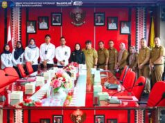 Walikota Eva Dwiana menerima kunjungan Silaturahmi PLN Lampung