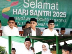 Bupati dan Wakil Bupati Tubaba Hadiri Upacara Hari Santri Nasional 2025