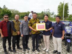 Wabub Tubaba Nadirsyah Terima Bantuan 7 Unit Motor Dari PT PGN Untuk Perkuat Layanan Pemerintah
