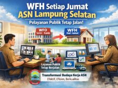 Pemkab Lamsel Terapkan Skema WFH Satu Hari Setiap Hari Jumat