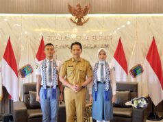 Bupati Egi Kunjungi Dua Calon Paskibraka Tingkat Pusat Asal Kabupaten Lampung Selatan,
